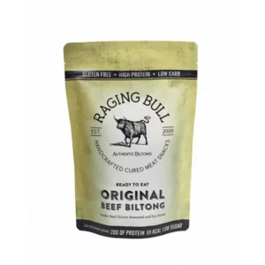 Original beef biltong from Raging Bull Snacks