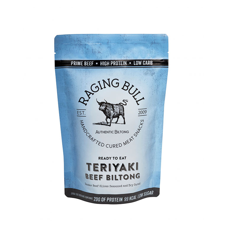 Buy biltong. Teriyaki biltong 250g bag. Available in the UK