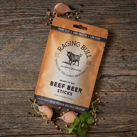 Raging Bull Snacks Droewors, Dry Wors, Drywors, Beer Sticks.