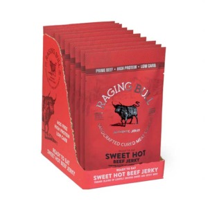 Sweet hot beef jerky 10x28g snack packs
